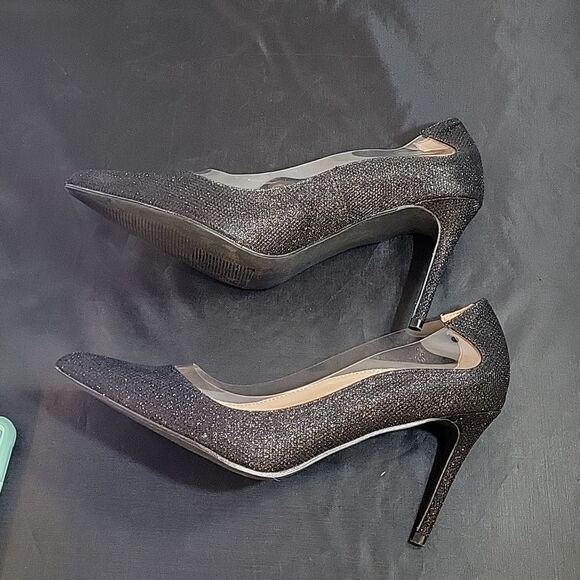 BRAND NEW RAMPAGE POINTED TOE SEQUINS HIGH HEEL STILETTOS WOMEN"S SHOE - Picture 7 of 14